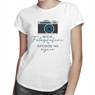 Koszulki męskie - Bycie fotografem to sposób na życie - damska koszulka z nadrukiem 8406 - grafika 1