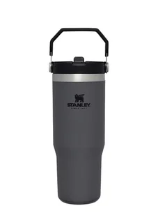 Kubek termiczny Stanley IceFlow Flip Straw Tumbler 0,89 l - charcoal - Kubki termiczne - miniaturka - grafika 1