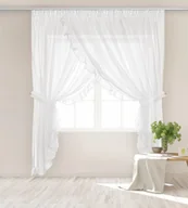 Firany - Firana 400 x 250 Dekoracyjna Bright Taśma Biel - miniaturka - grafika 1