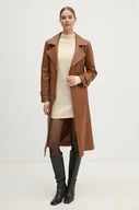 Sukienki - Pepe Jeans sukienka z domieszką wełny HAZEL DRESS kolor beżowy mini prosta PL953593 - miniaturka - grafika 1