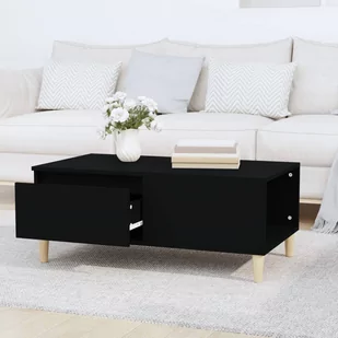 Stolik kawowy, czarny, 90x50x36,5 cm, materiał drewnopochodny Lumarko! - Ławy i stoliki kawowe - miniaturka - grafika 3
