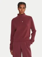 Bluzy damskie - Guess Bluza Olympe V4YQ05 KCAY2 Bordowy Regular Fit - miniaturka - grafika 1