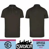 Koszulki jeździeckie - Eskadron Koszulka męska POLO SHIRT MALE REFLEXX SS 23 - deepgrey - miniaturka - grafika 1