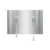 Przyciski spłukujące - Przycisk spłukujący do stelaża Less Is More Szczotkowany Oli - miniaturka - grafika 1