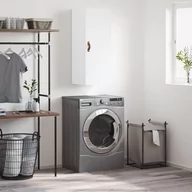 Szafki na klucze - vidaXL Szafka wisząca, biała, 34,5x34x90 cm - miniaturka - grafika 1