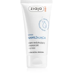 Ziaja Med Kuracja Nawilżająca skóra sucha, wrażliwa Krem redukujący zmarszczki na noc 50ml - Kremy do twarzy - miniaturka - grafika 1
