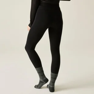 Regatta Legginsy damskie ocieplane Thermal Stretch Czarny - Legginsy - miniaturka - grafika 1