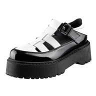 Półbuty damskie - półbuty damskie ALTERCORE czarne (SILVIA VEGAN BLACK/WHITE)-40 - miniaturka - grafika 1