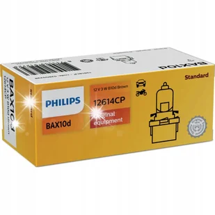 Philips Żarówki BAX 10d 3W 12V opr. czerwona - Żarówki samochodowe - miniaturka - grafika 1