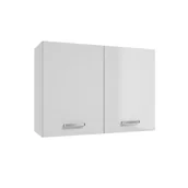 Szafki kuchenne - Defra Szafka kuchenna górna NAPOLI biel/chrom 80 cm - miniaturka - grafika 1