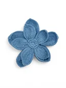 Broszki - Broszka kwiat XL - niebieska - miniaturka - grafika 1