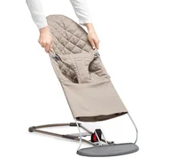 Leżaczki i huśtawki - Baby Bjorn Balance Bliss Piaskowy Szary Pokrycie do leżaka - miniaturka - grafika 1