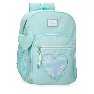 Pepe Jeans Nerea Plecak Dwukomorowy Niebieski 30x40x13 cms Poliester 15,6l, niebieski, Talla única, Podwójny plecak Komora - Plecaki - miniaturka - grafika 1