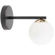 Lampy ścienne - Kulisty kinkiet ścienny Piano 33662 Sigma kula ball szklana biała czarna - miniaturka - grafika 1