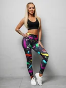 Legginsy - Legginsy damskie kolorowe OZONEE O/20973Z - Ozonee - miniaturka - grafika 1