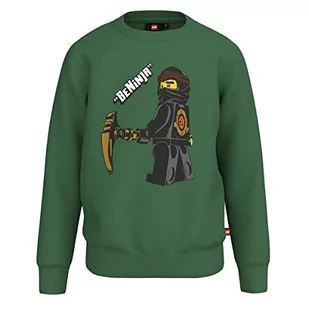 LEGO Chłopięca bluza Ninjago Jungen LWStorm 102, 884 ciemnozielony, 98 - Bluzy dla chłopców - miniaturka - grafika 1