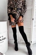 Rajstopy - Zakolanówki damskie bawełniane gładkie czarne Milena - miniaturka - grafika 1