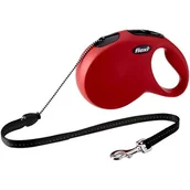 Smycze dla psów - Flexi smycz New Classic M 8m/20kg czerwona - miniaturka - grafika 1