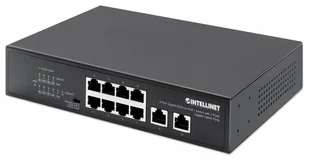 Intellinet 561402 Switch Gigabit 8x RJ45 PoE+, 2x RJ45 Uplink 561402 - Switche - miniaturka - grafika 1