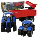 Zabawki zdalnie sterowane - Traktor Rolniczy z Przyczepą Wywrotką Zestaw Rolniczy dla dzieci Z1056 - miniaturka - grafika 1