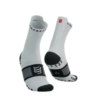 Skarpetki sportowe męskie - COMPRESSPORT Skarpetki do biegania trailowe ProRacing Socks V4 Trail white/black - miniaturka - grafika 1