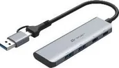 Huby USB - HUB USB Tracer ADAPTER TRACER A-5, USB Type-C do USB-A, 2x USB-A + 2x USB-C TRAPOD47500 - miniaturka - grafika 1