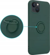 Etui i futerały do telefonów - OEM Etui Silicon Ring do Iphone 13 PRO zielony - miniaturka - grafika 1