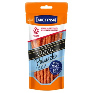 Tarczyński Kabanosy Exclusive Paluszki z Indyka 80 g - Pasztet i przetwory mięsne - miniaturka - grafika 1