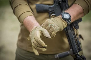 Helikon - Rękawice Range Tactical Gloves Hard - Czarny / Shadow Grey - RK-RNG-PO-0135A - Odzież taktyczna i umundurowanie - miniaturka - grafika 4