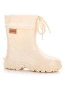Kalosze damskie - Dziecięce Kalosze Kremowe Lemigo R.22 - miniaturka - grafika 1