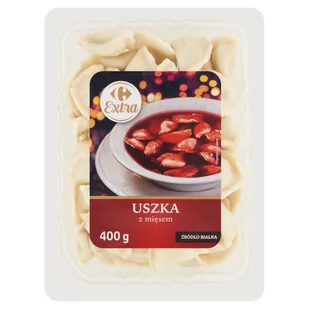 Carrefour Extra Uszka z mięsem 400 g - Szybkie dania obiadowe - miniaturka - grafika 1