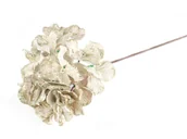 Ozdoby bożonarodzeniowe - Sztuczna hortensja kremowa - 60 cm - 1 szt. - miniaturka - grafika 1