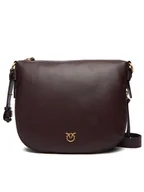 Torebki damskie - PINKO Torebka Hobo Zip Around Classic Ai 25-26 PLTT 105113 A0QO Bordowy - miniaturka - grafika 1