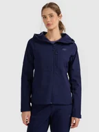 Kurtki i kamizelki sportowe damskie - 4F Kurtka softshell wiatroodporna membrana 10000 damska - granatowa S - miniaturka - grafika 1