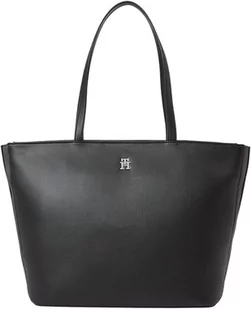 Tommy Hilfiger Damska torba Essential Sc, czarna, jeden rozmiar, Czarny, Jeden rozmiar, TH ESSENTIAL SC TOTE - Torebki damskie - miniaturka - grafika 1
