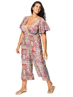 Kombinezony - Aller Simplement Kombinezon w kolorze turkusowo-różowym - miniaturka - grafika 1