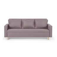 Sofy i kanapy - Kanapa sofa 3 osobowa z funkcją spania KEN różowy - miniaturka - grafika 1