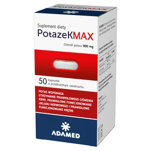 Adamed Potazek MAX x 50 kaps o przedłużonym działaniu - Witaminy i minerały - miniaturka - grafika 1