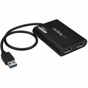 Kabel Micro USB Startech USB32DP24K60 Czarny - Kable USB - miniaturka - grafika 1