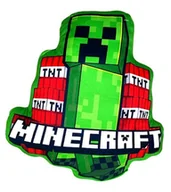 Kołdry i poduszki dla dzieci - Poduszka kształtka Minecraft Creeper 38 x 34 cm - miniaturka - grafika 1