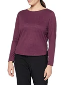 Koszulki i topy damskie - Jack Wolfskin Damska koszulka Moro z długim rękawem damska koszulka z długim rękawem fioletowy bakłażan 4 - miniaturka - grafika 1