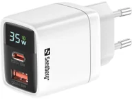 Ładowarki do telefonów - Sandberg 2in1 Charger 1xUSB-C 1xUSB 35W - miniaturka - grafika 1