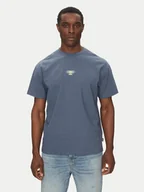 Koszulki męskie - Quiksilver T-Shirt EQYZT08017 Granatowy Relaxed Fit - miniaturka - grafika 1