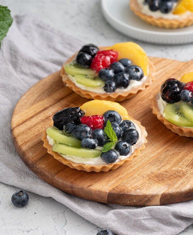 Mini tartaletki z kremem i owocami deserowe 1,57 kg