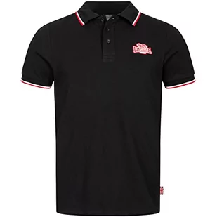 Lonsdale Męska koszulka polo Kellaton, czarny, M - Koszulki męskie - miniaturka - grafika 1