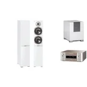 Zestawy stereo - MARANTZ MELODY X MCR612 s + QUADRAL ARGENTUM 570 + QUBE 8 białe - miniaturka - grafika 1