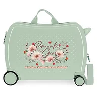 Walizki - Movom Romantic Girl Walizka dziecięca Wielobarwny 50x39x20 cms Twarde ABS Zapięcie kombinowane z boku 34L 1,8 kg 4 koła Bagaż ręczny, Wielobarwny, Maleta Infantil, walizka dziecięca - miniaturka - grafika 1