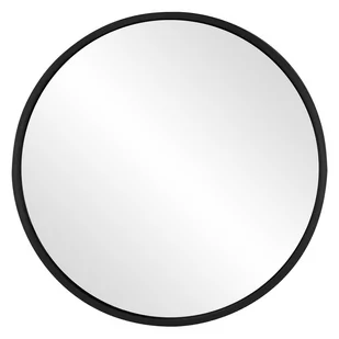 Lustro ścienne z metalową ramą Ø 60 cm czarne, wykonane ze szkła firmy WOMO-Design - Lustra - miniaturka - grafika 1
