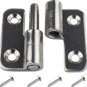 Zawiasy, okucia i inne akcesoria - 6 wyjmowanych zawiasów, 1,5' małe przesuwne przeguby, wyjmowane zawiasy drzwiowe ze stali nierdzewnej, leworęczne - miniaturka - grafika 1