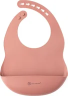 Śliniaki i fartuszki - ECO RASCALS ECORASCALS Śliniak silikonowy ROSE one size - miniaturka - grafika 1